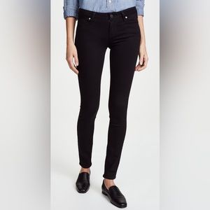 PAIGE Verdugo Crop Ankle Jeans in Black Shadow